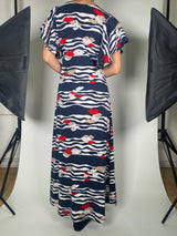 Vestido Azul Rayas
