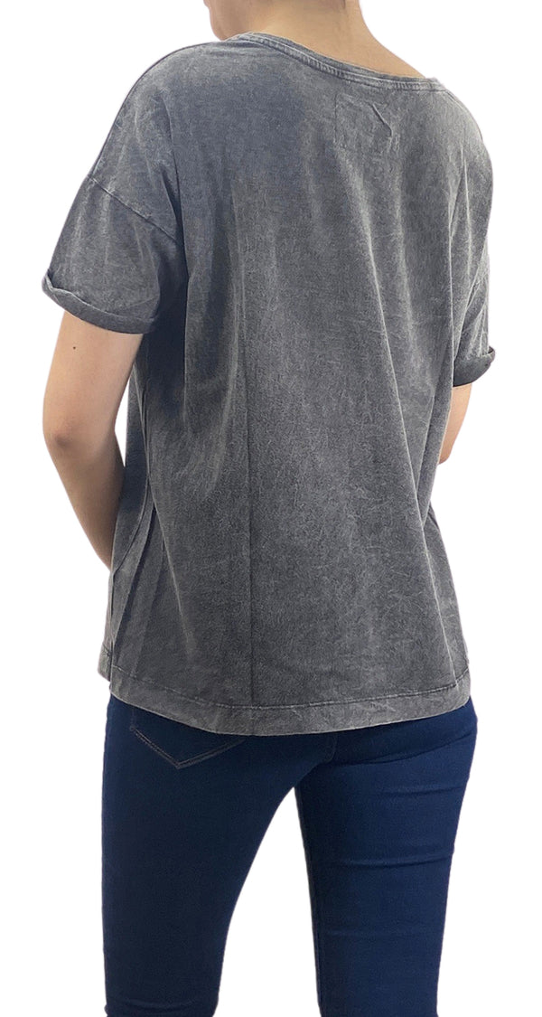 Polera Square Rock Gris