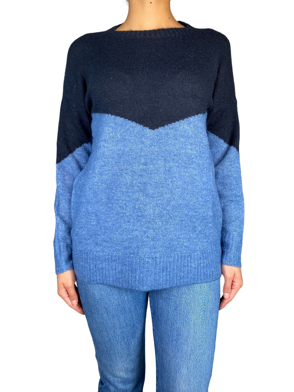 Sweater Bicolor Tejido