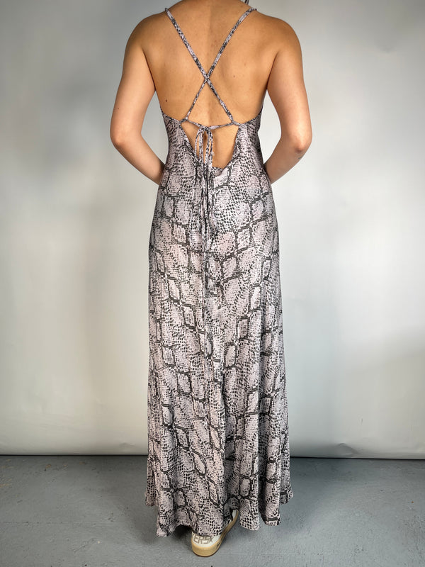Vestido Viscosa Snake