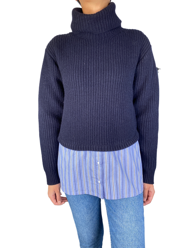 Sweater De Lana Azul Marino