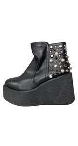 Botines Cuero Negro