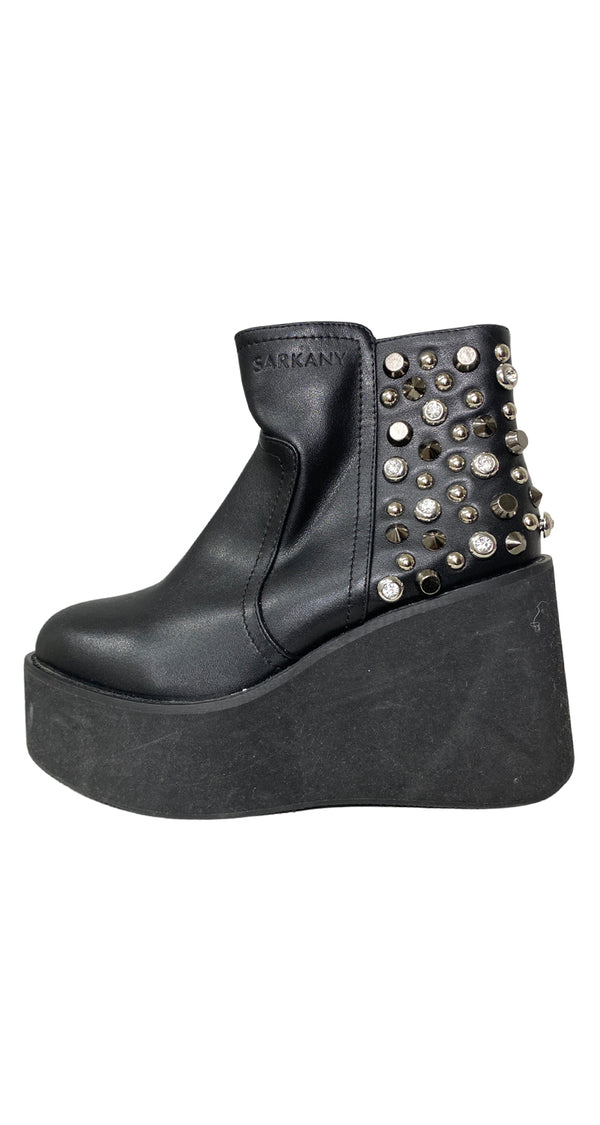Botines Cuero Negro