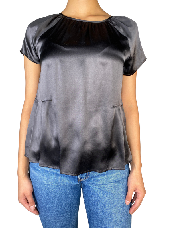 Blusa Seda Negra