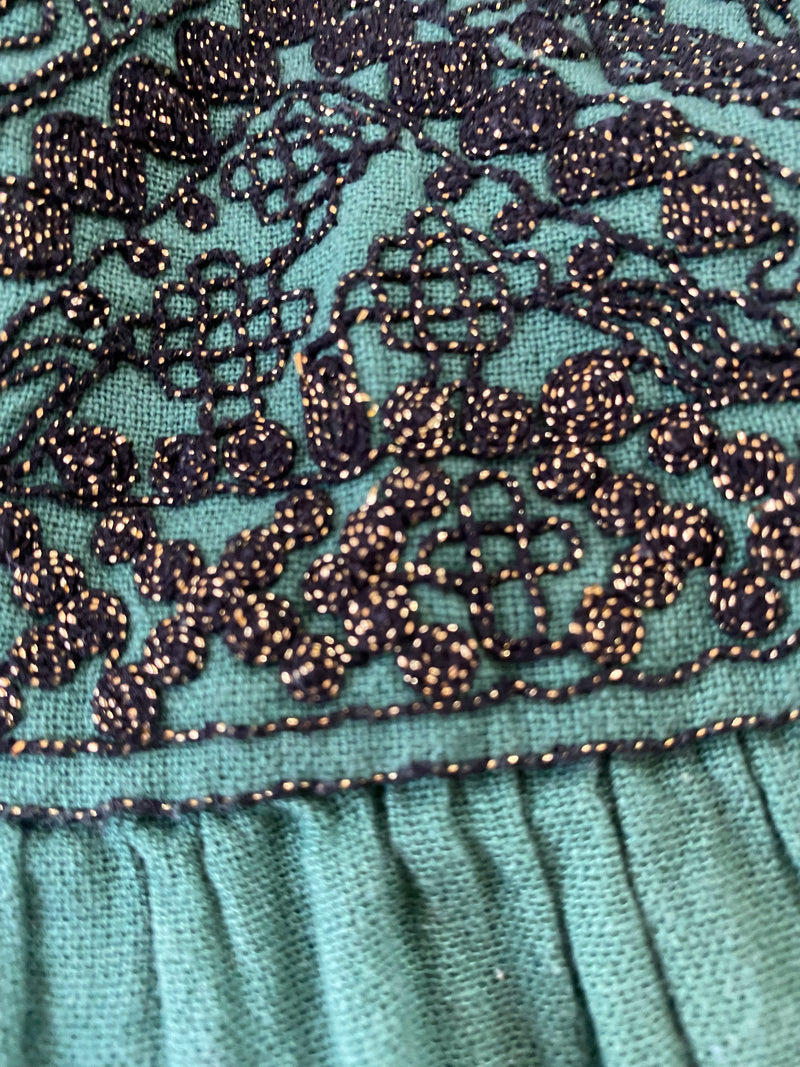 Blusa Verde Bordada