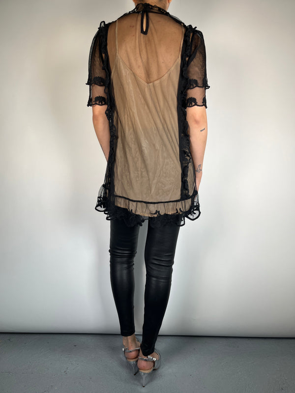 Blusa Larga Traslucida