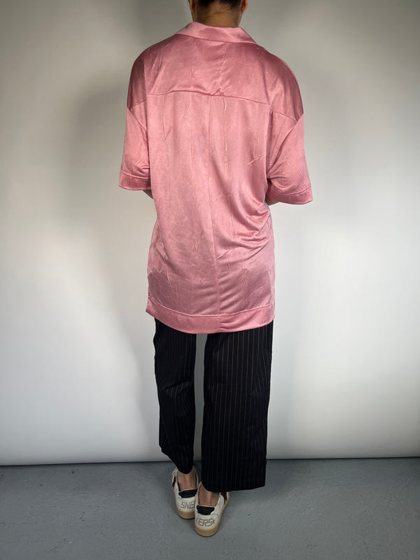 Blusa Rosa Satinada