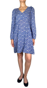 Vestido Azul Floreado