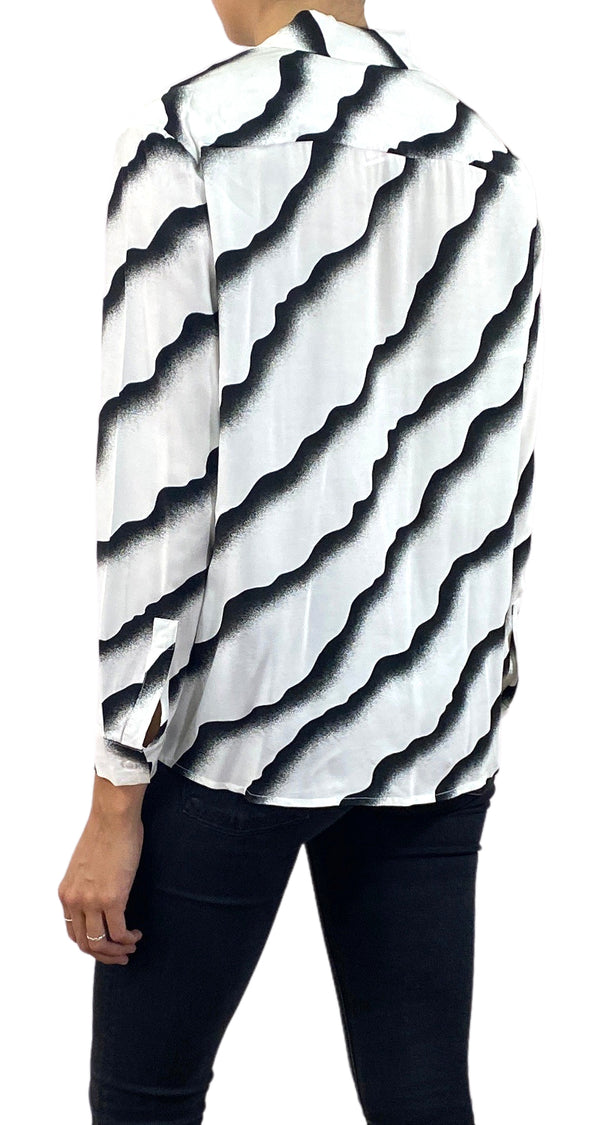 Blusa Blanca con Estampado