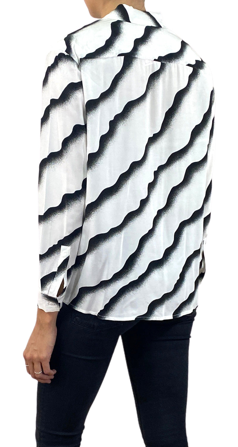 Blusa Blanca con Estampado
