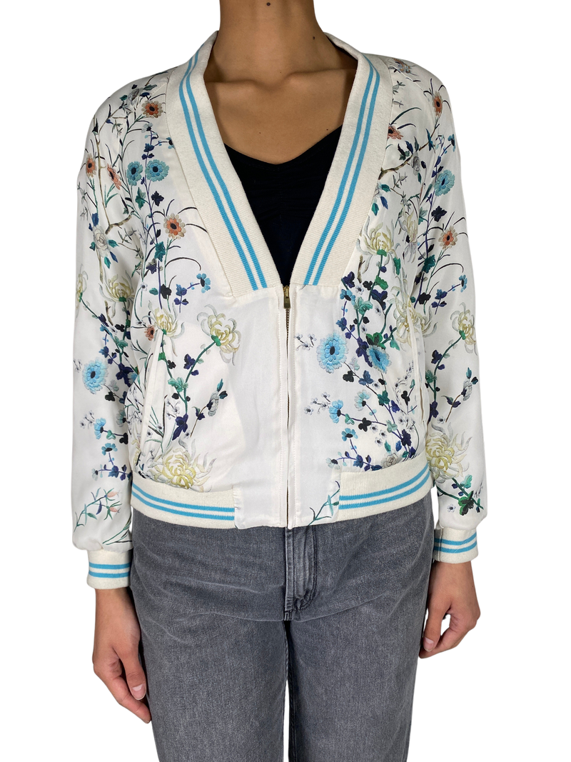 Chaqueta Bomber Flores