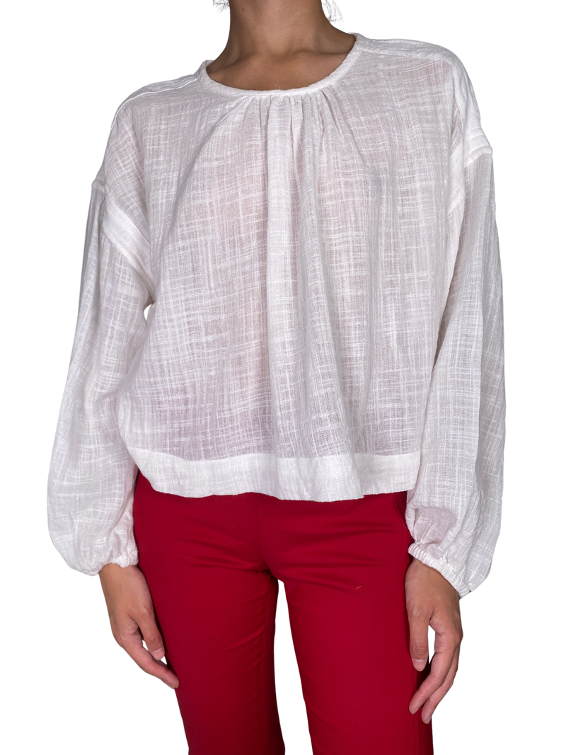 Blusa Blanca Muselina