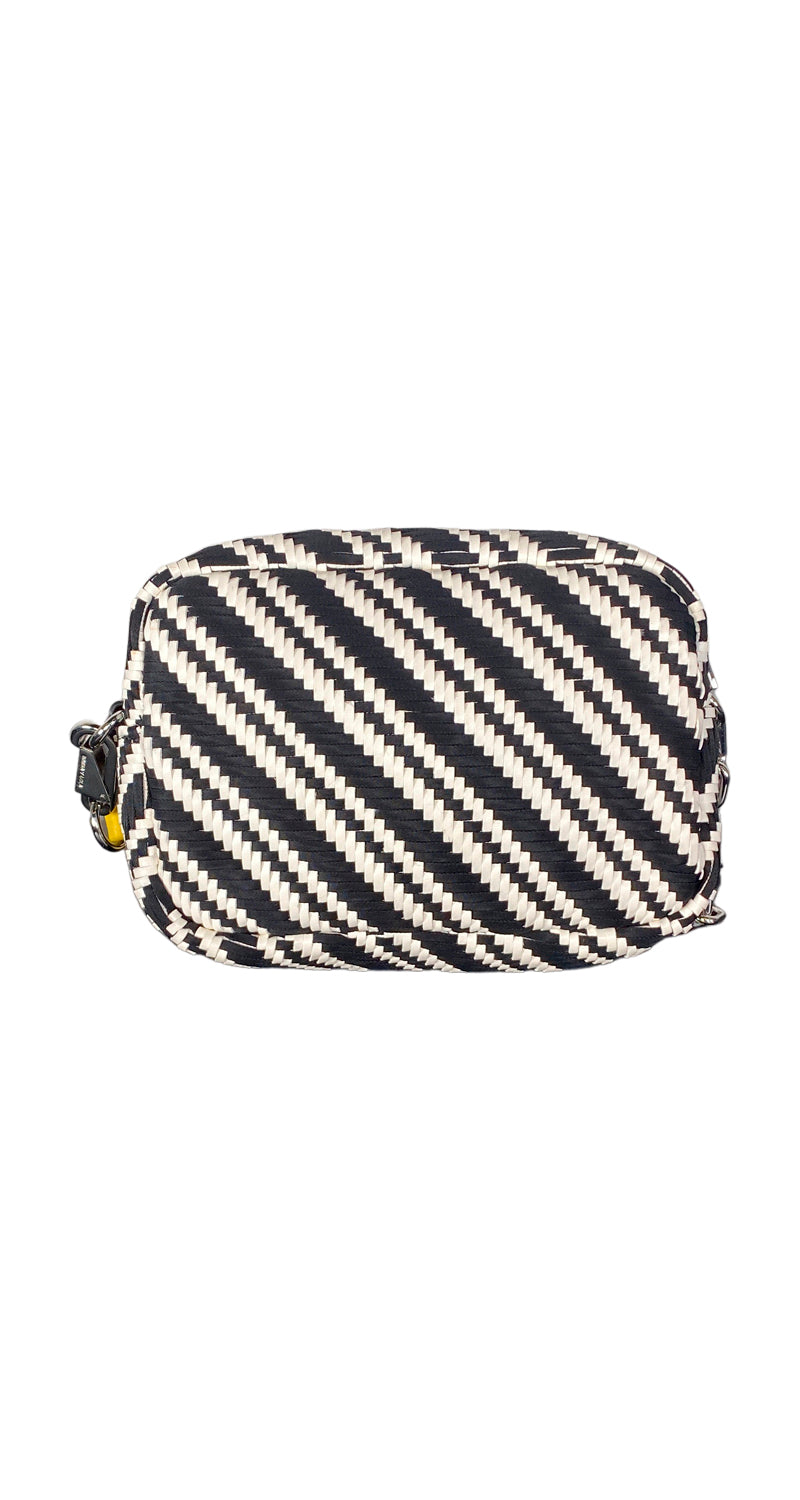 Bandolera Tejida Blanco y Negro