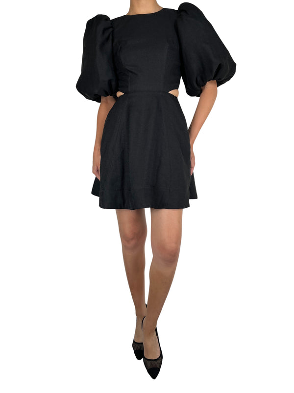 Vestido Mini Manga Globo