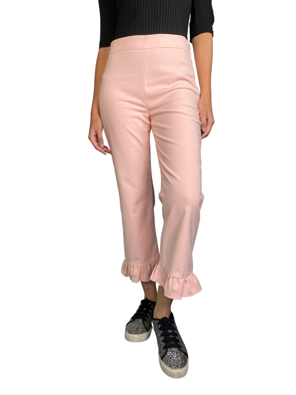 Pantalón Ruedos Con Vuelos