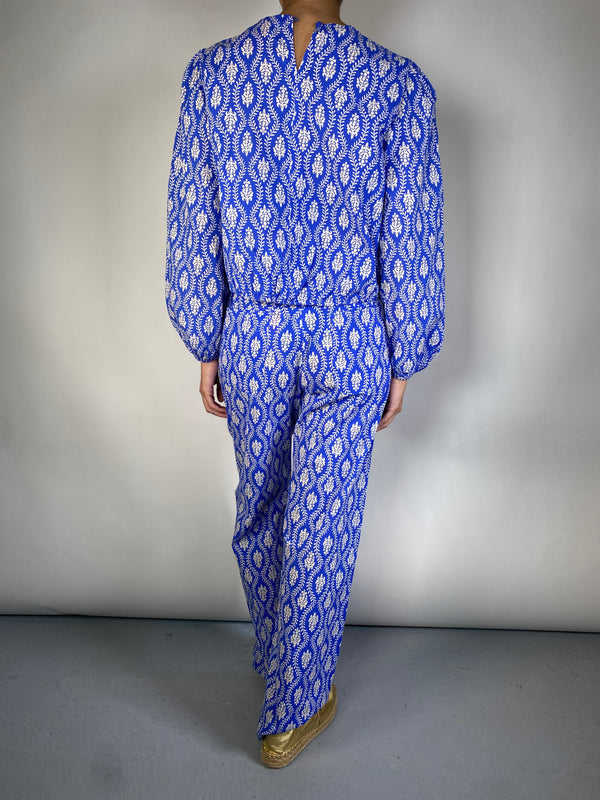 Set Azul Estampado