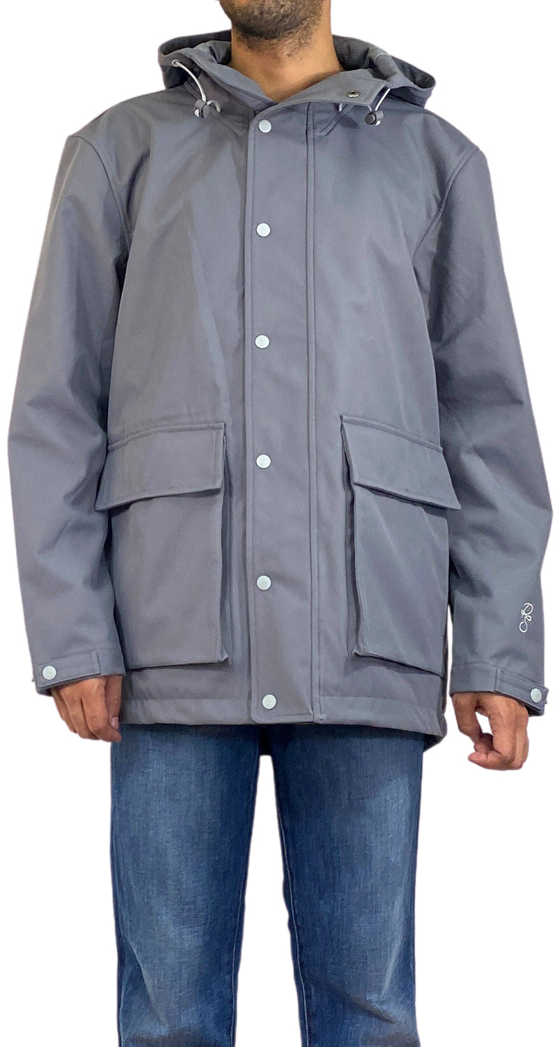 Chaqueta Impermeable Gris