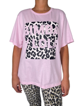 Polera Rosa Estampada