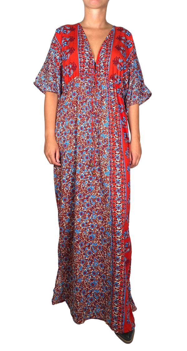 Vestido Rojo Estampado