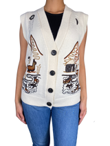 Sweater Bordado Sin Mangas