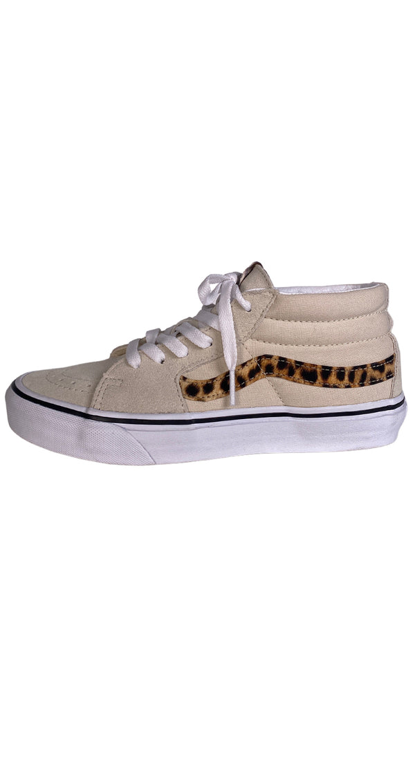 Zapatillas Caña Alta Franja Animal Print