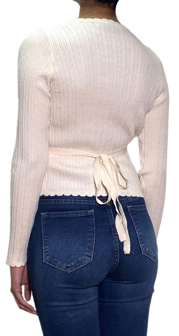 Blusa Tejida Crema