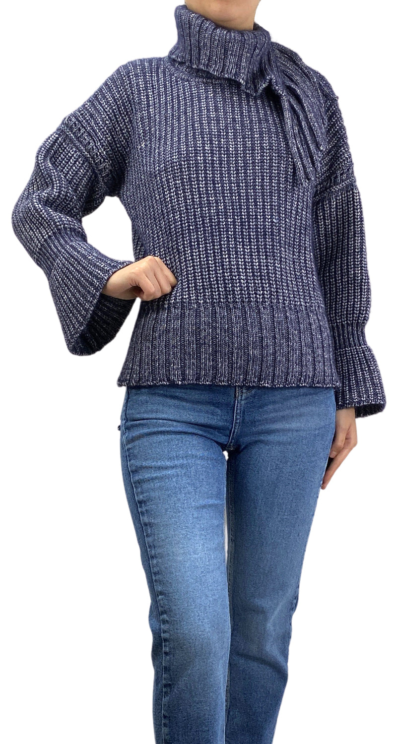 Sweater Azul Tejido