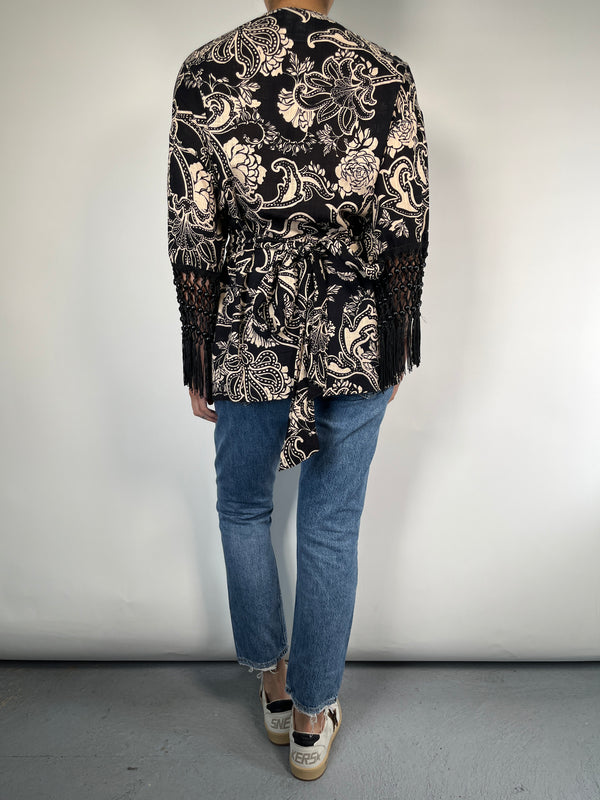 Blusa Wrap Flores