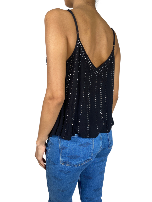 Polera Negra Brillos
