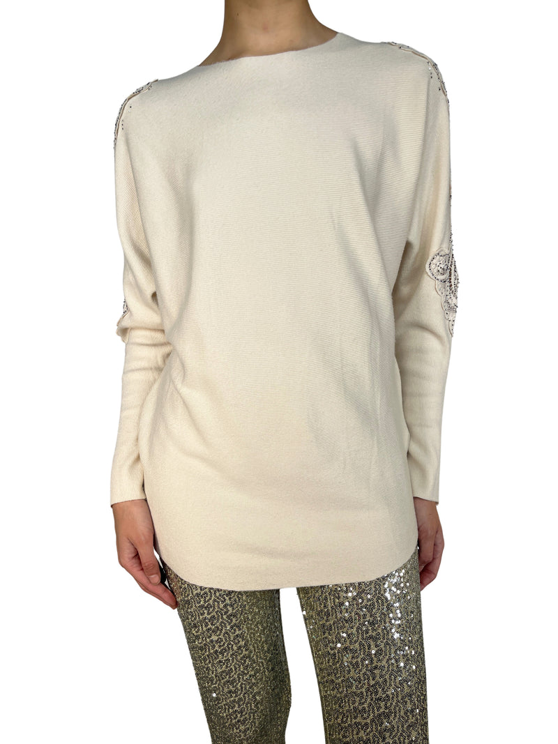 Sweater Hombros Bordados