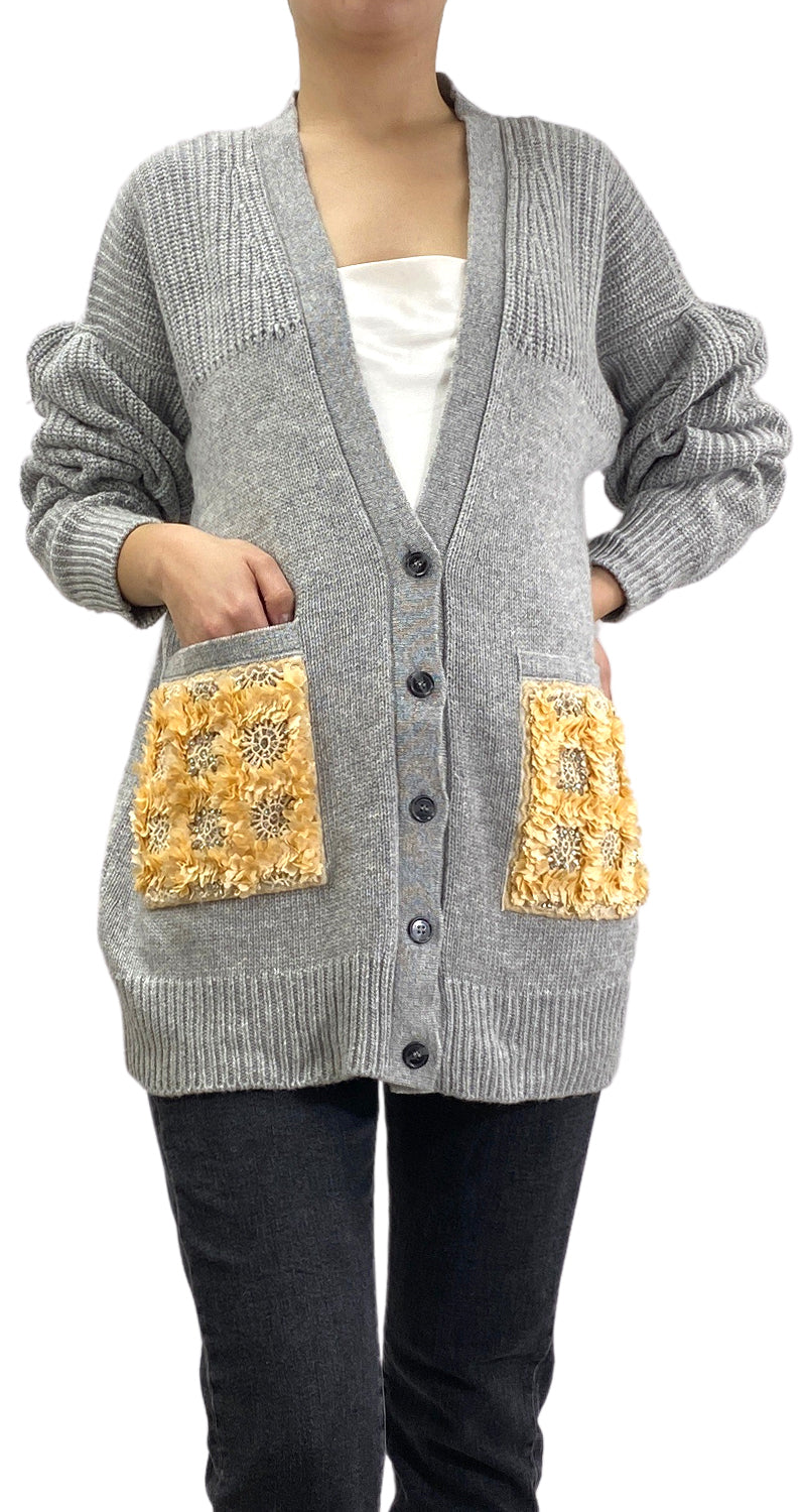 Cárdigan Gris Tejido