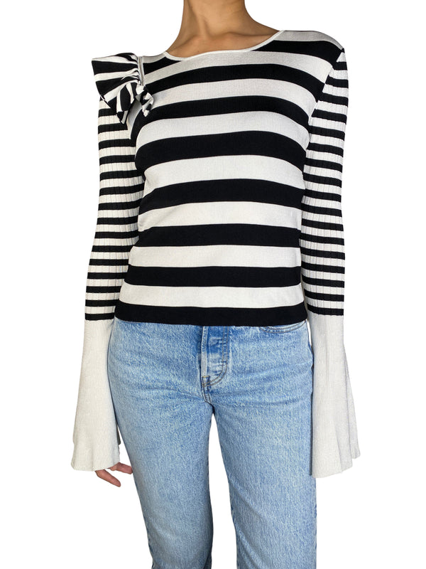 Sweater Rayas Y Vuelos