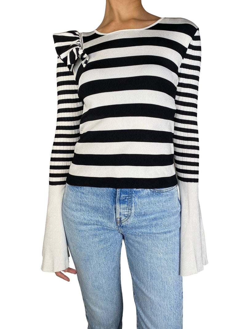 Sweater Rayas Y Vuelos