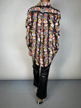 Blusa Seda Flores
