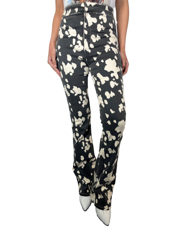Jeans Gris Estampado