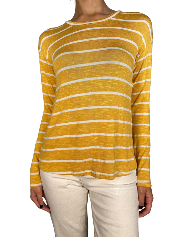 Polera Amarilla Rayas