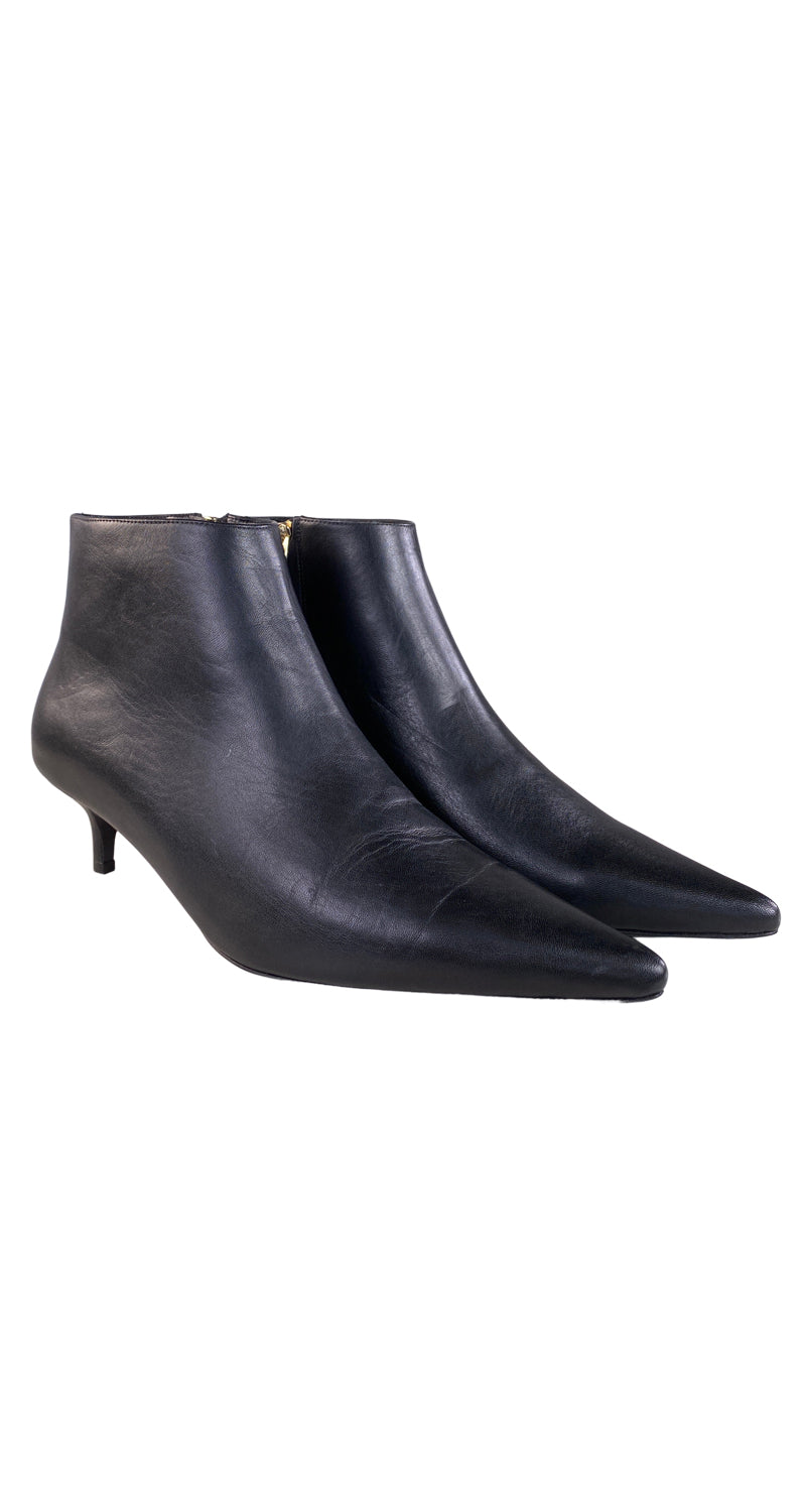 Botines Cuero Negro