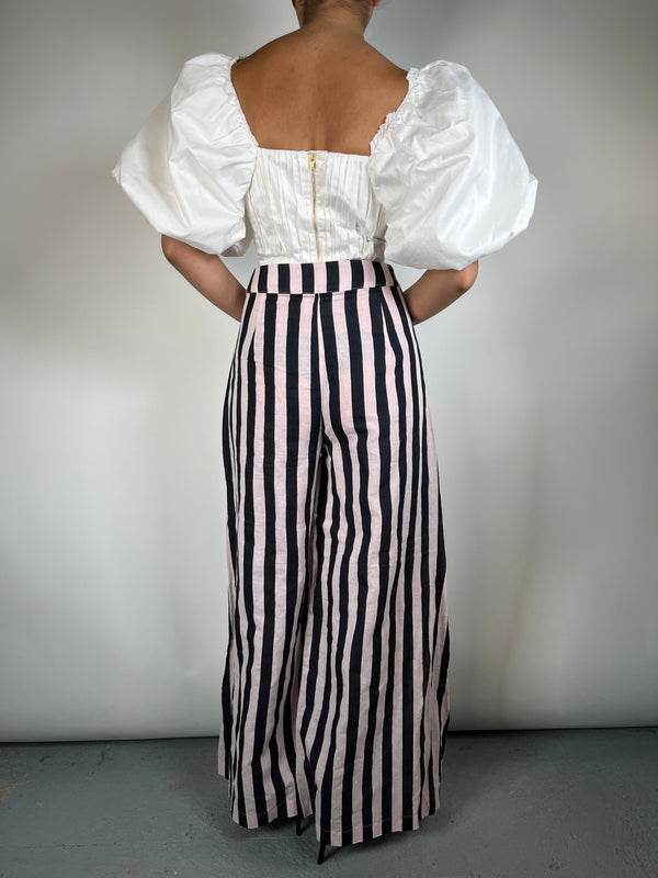 Crop Top Mangas Aglobadas