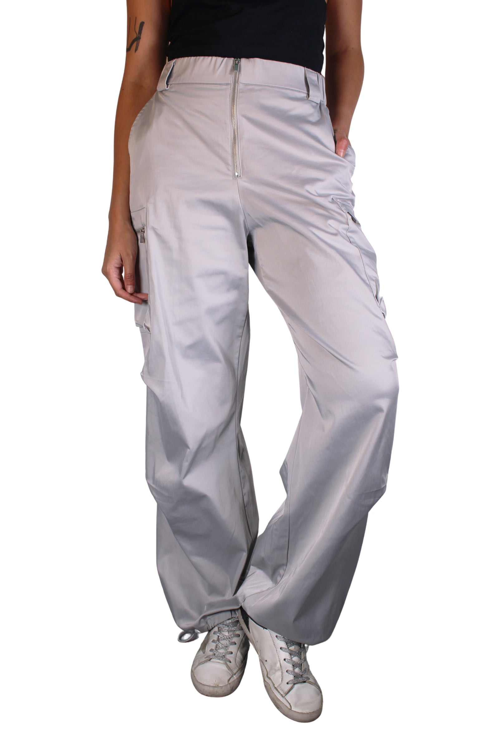 Pantalon Bombacho Satinado ZARA – Market People