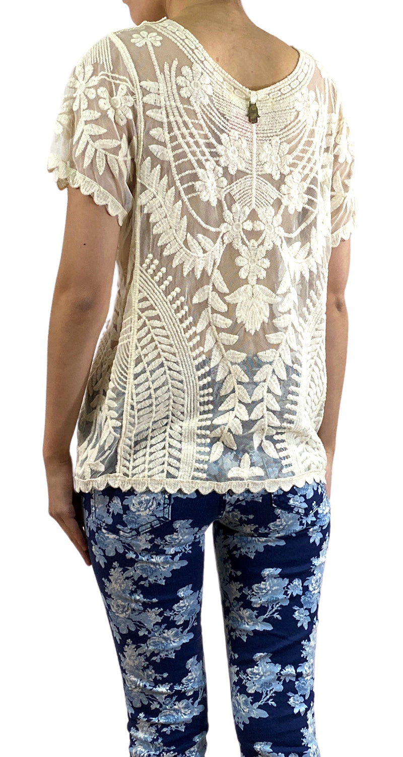 Blusa Traslucida Tejida