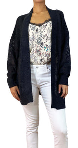 Sweater Negro Abierto