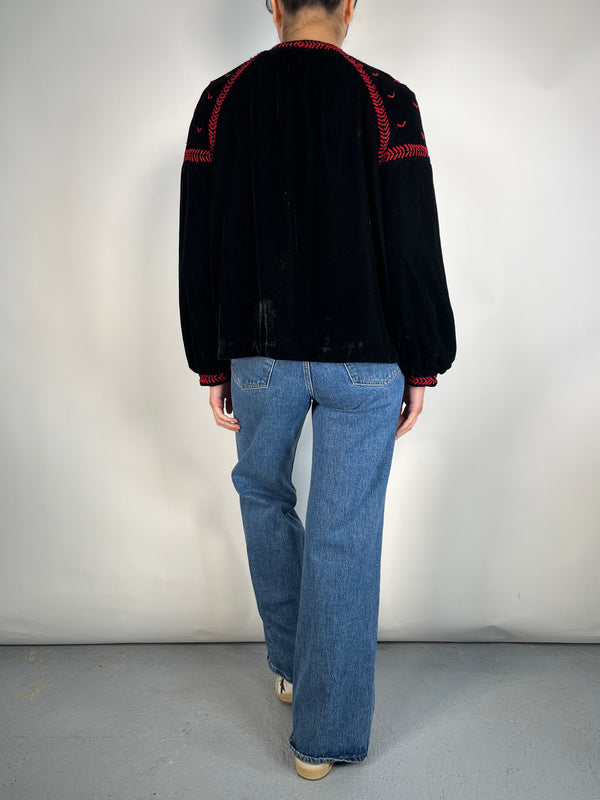 Chaqueta Velvet Bordada