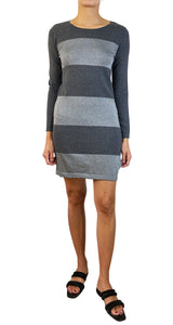 Vestido Franjas Grises