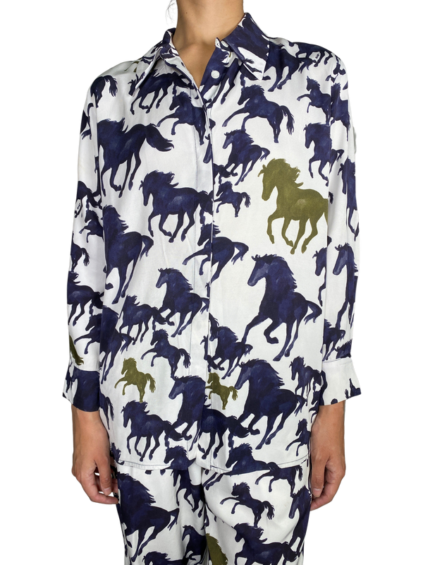 Blusa Estampada Horses