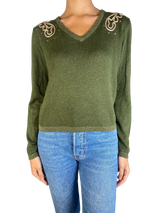 Sweater Verde Aplicaciones