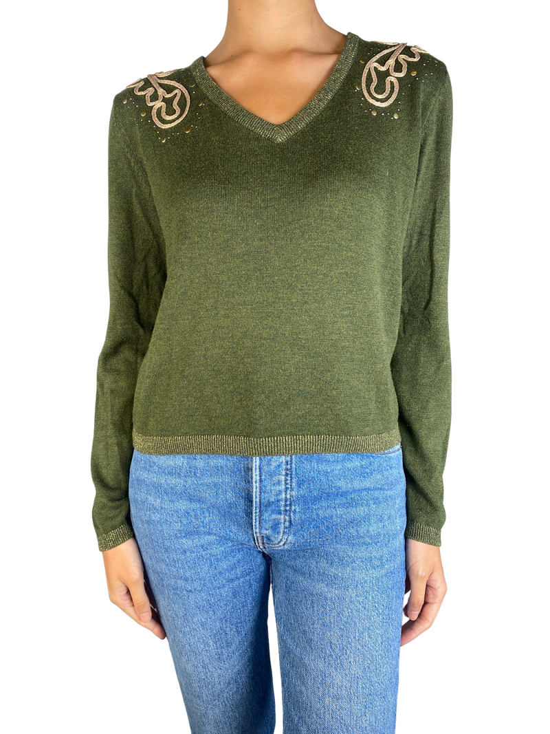 Sweater Verde Aplicaciones