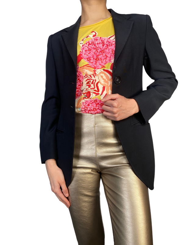 Blazer Viscosa Y Lana