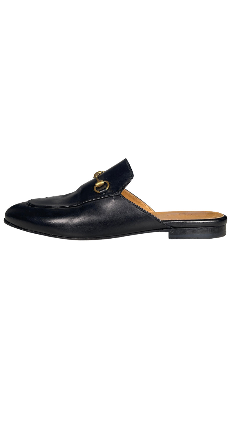 Mules Cuero Negro
