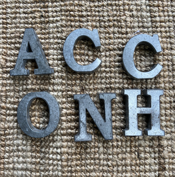 Letras Aluminio N - A - C - C - H - O