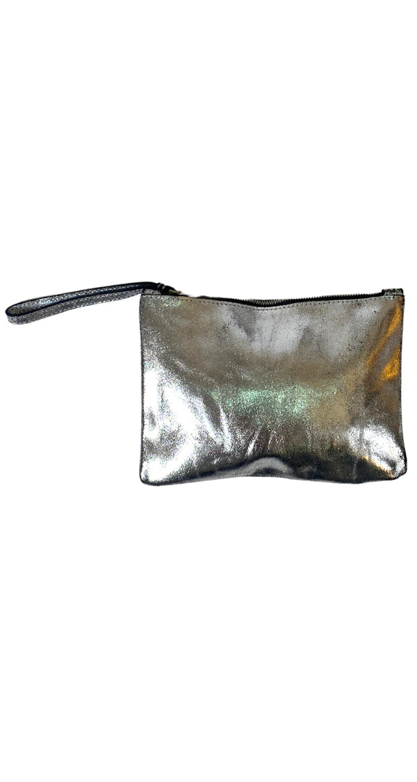 Clutch Glitter Plateado